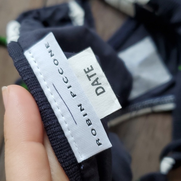 Robin Piccone Womens Floral Bikini Drawstring Side Bottom swim sz S - Picture 4 of 6